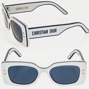 CHRISTIAN DIOR PACIFIC White Blue S1U DIORPACIFIC Bold Iconic Sunglass